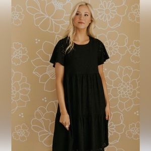 ROOLEE Leonora *Bump Friendly* Black Eyelet Dress |Bundle w/ my other listings